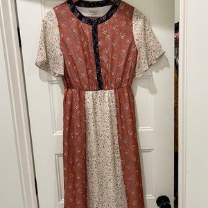 Polagram Multi Color Midi Dress NWT